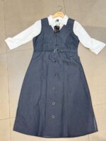 2-in-1 Layered Pinafore Midi Dress - Image 3