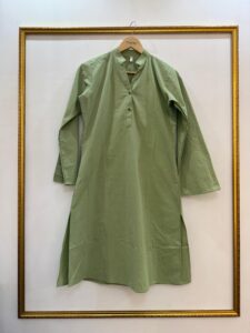 Mandarin Collar Buttoned Long Top - Image 6