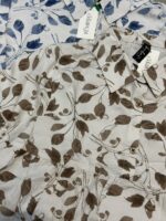 Leaf Printed High-Low Shirt Dress - Image 2