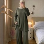 Solid Ribbed Longline Co-Ord Set