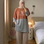 Colorblock Graphic T-Shirt Dress
