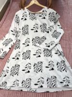 Leaf Print Longline Top - Image 2