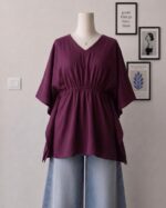 Casual Elasticated Waist Kaftan Top - Image 6