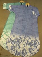 Elegance Floral Printed Tunic / Midi Shirt Dress - Image 3
