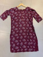 Geometric Print Cotton Kurti - Image 5