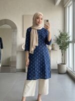 Geometric Print Cotton Kurti