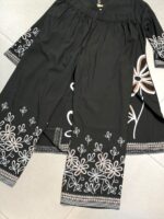 Floral Print Kurti & Matching Wide-Leg Trouser Set - Image 3
