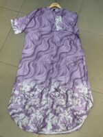 Elegance Floral Printed Tunic / Midi Shirt Dress - Image 2