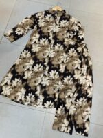 Premium Floral Print Long Shirt Tunics with Matching Trouser Co-ord Set - Image 6