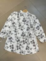Floral Printed Button-Down Tunic Top - Image 2