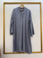 Mandarin Collar Buttoned Long Top - Image 3