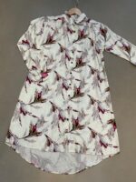 Abstract Printed Longline Shirt Dress - Image 5