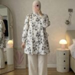 Floral Printed Button-Down Tunic Top