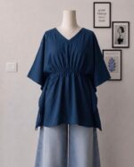 Casual Elasticated Waist Kaftan Top - Image 4