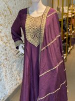 Royal Plum: Embroidered 3-Piece Suit - Image 3