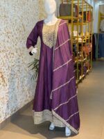 Royal Plum: Embroidered 3-Piece Suit