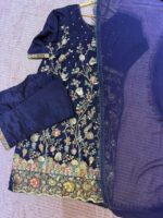 Midnight Bloom Embroidered 3-Piece Suit - Image 2