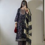 Floral Printed & Tie-Dye 3-Piece Shalwar Set