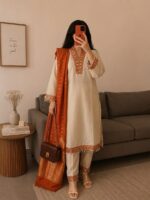 Embroidered 3-Piece Suit