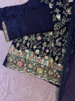Midnight Bloom Embroidered 3-Piece Suit - Image 3