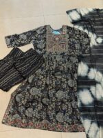 Floral Printed & Tie-Dye 3-Piece Shalwar Set - Image 2
