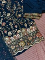 Midnight Bloom Embroidered 3-Piece Suit - Image 5