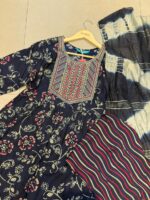 Floral Printed & Tie-Dye 3-Piece Shalwar Set - Image 5